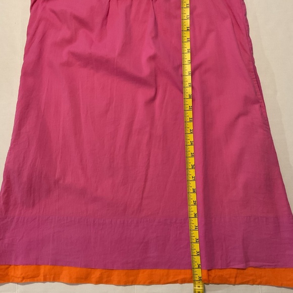 Gretchen Scott Shift Dress Sleeveless Pink-Orange - Picture 3 of 9